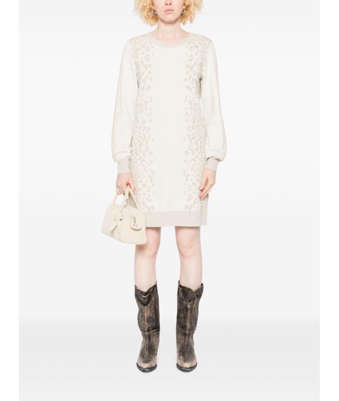 LIU JO Белое вискозное платье, фото 5