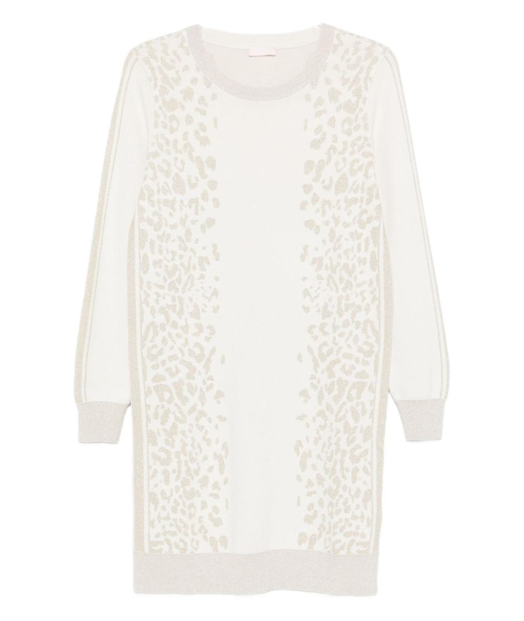 LIU JO Белое вискозное платье, фото 1