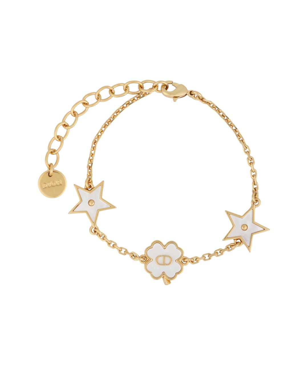 CHRISTIAN DIOR Золотой металлический браслет, фото 1