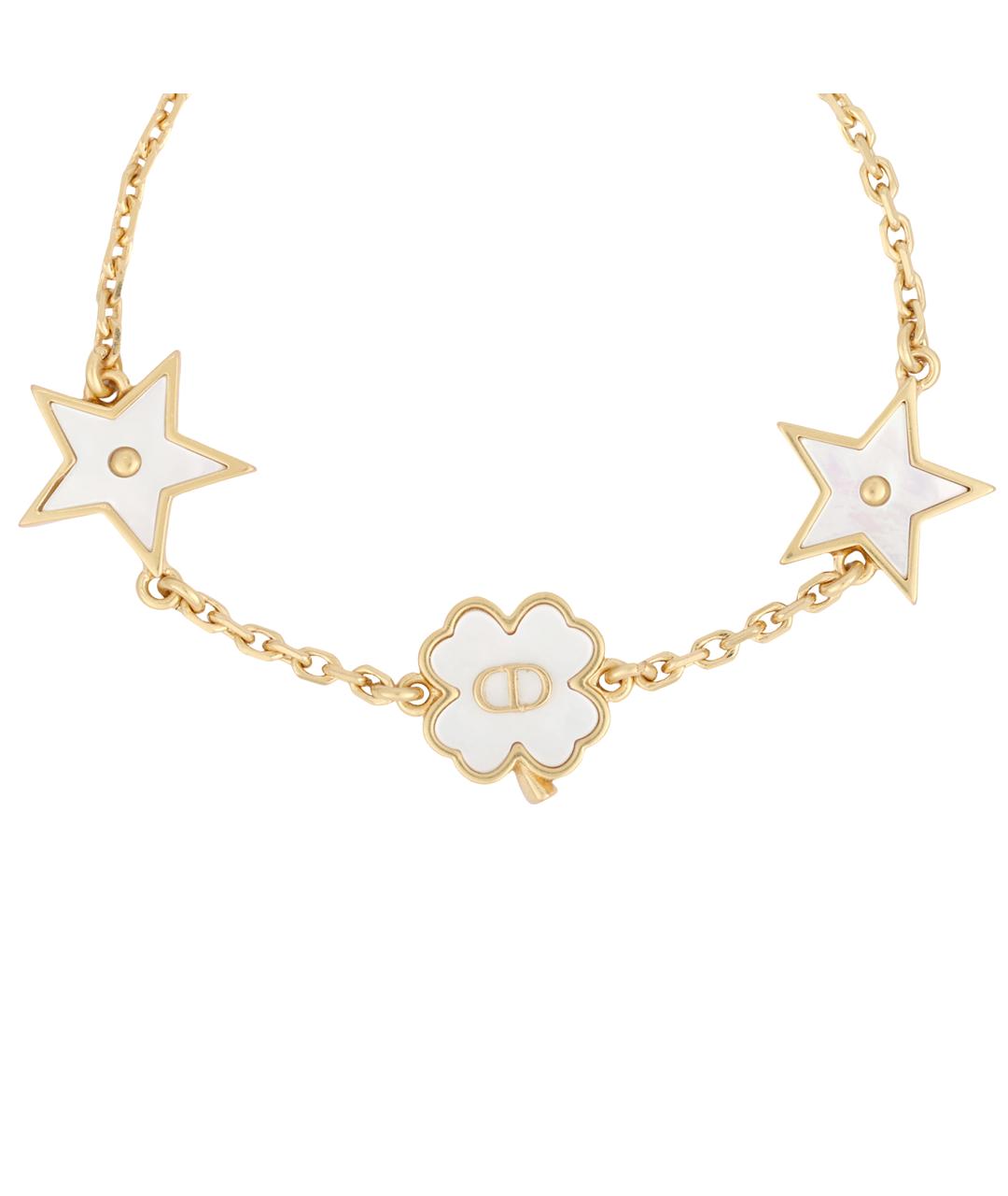 CHRISTIAN DIOR Золотой металлический браслет, фото 2