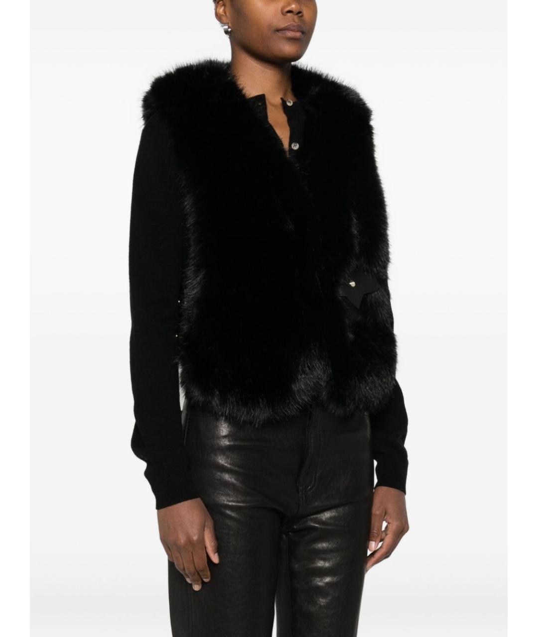 BLUGIRL Черный полиэстеровый жилет, фото 4