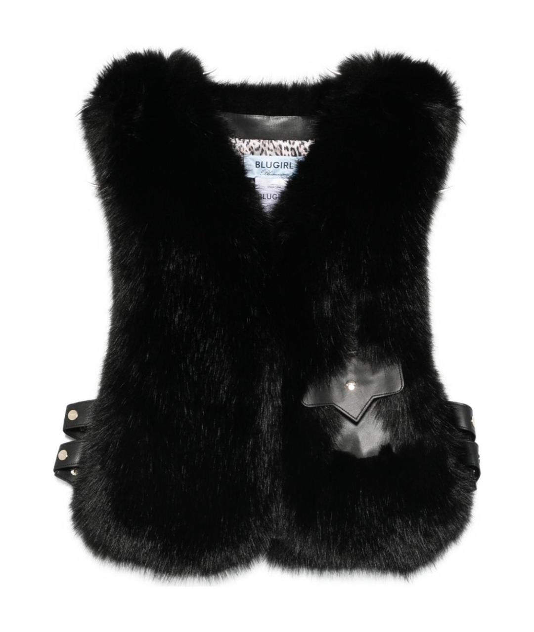 BLUGIRL Черный полиэстеровый жилет, фото 1