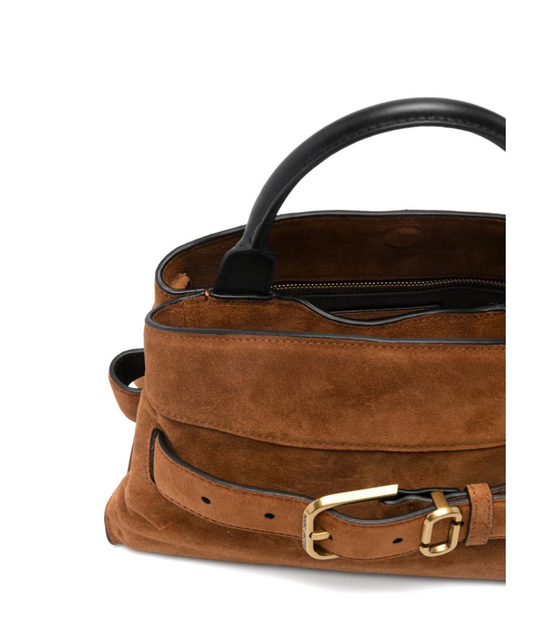 MARC JACOBS Коричневая замшевая сумка тоут, фото 5