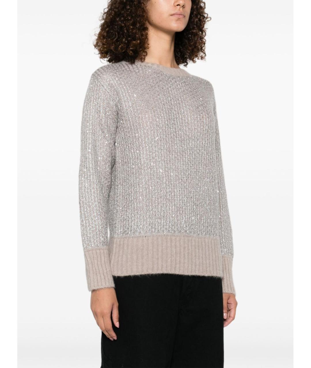 HERNO Бежевый шерстяной джемпер / свитер, фото 5