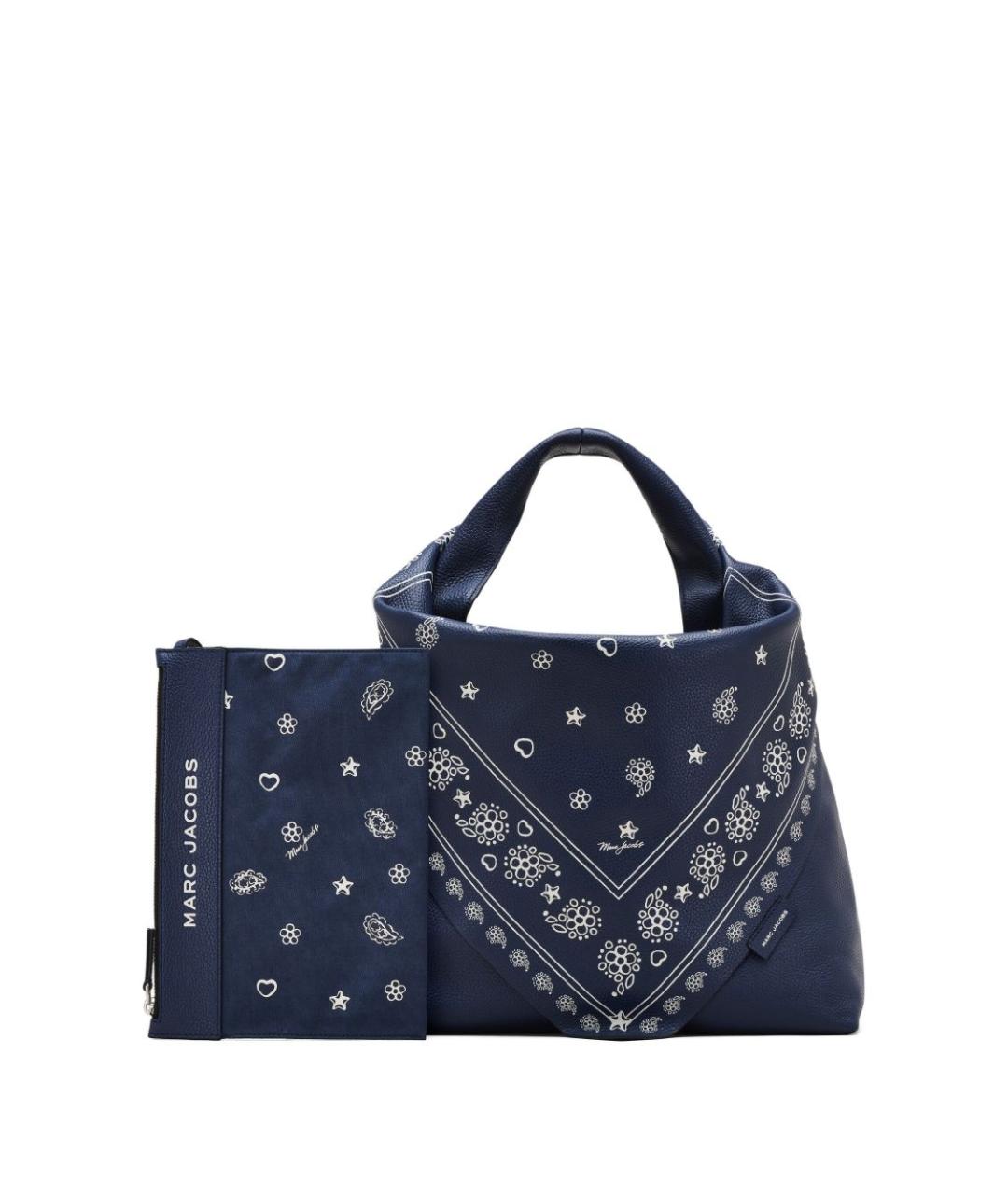 MARC JACOBS Синяя кожаная сумка тоут, фото 2