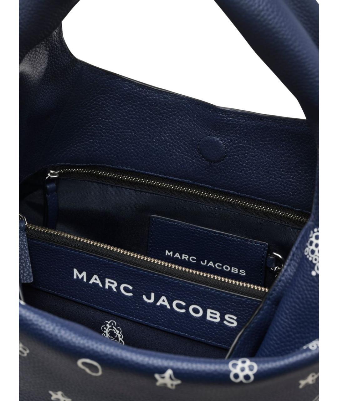 MARC JACOBS Синяя кожаная сумка тоут, фото 3
