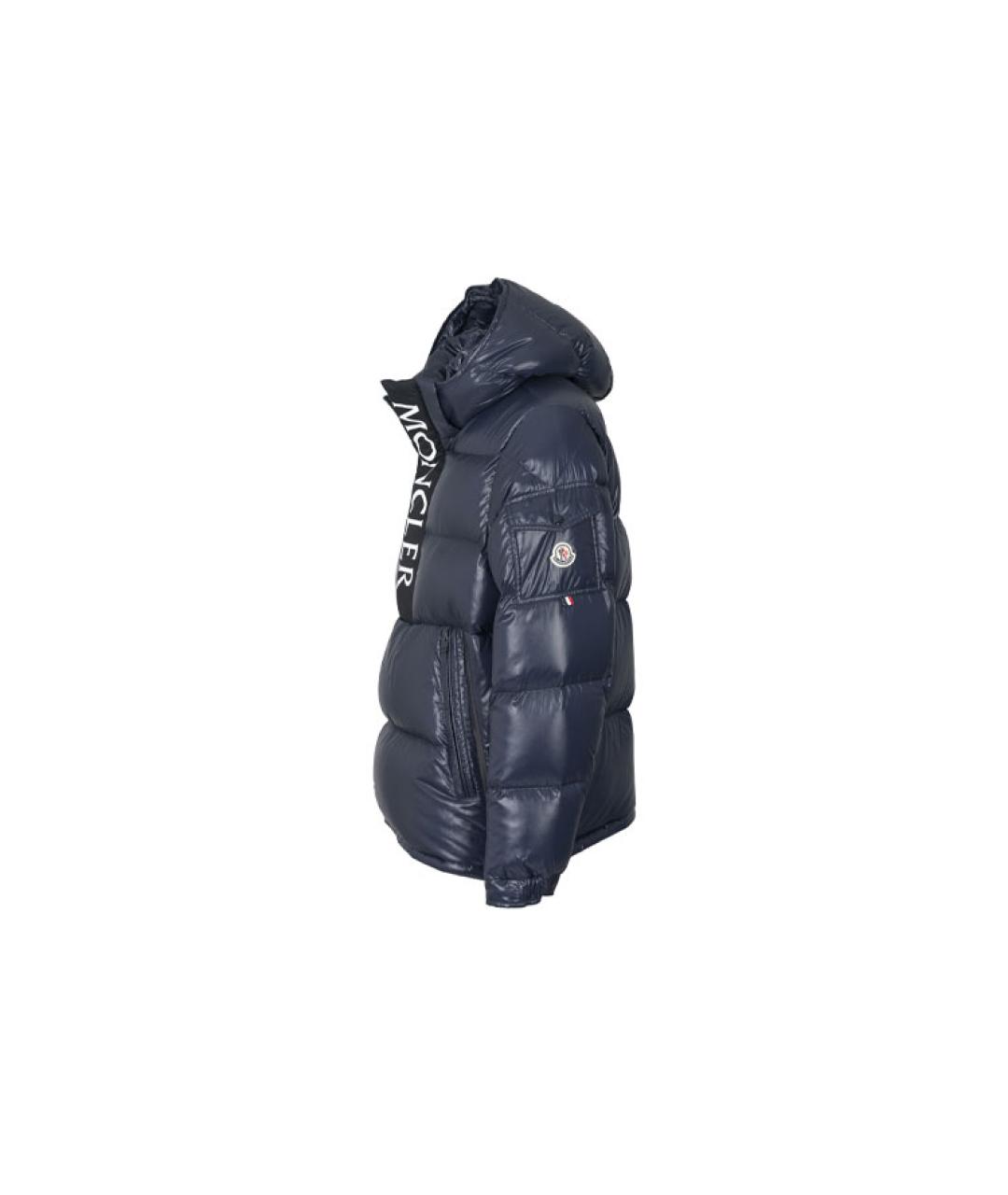 MONCLER Синий пуховик, фото 3