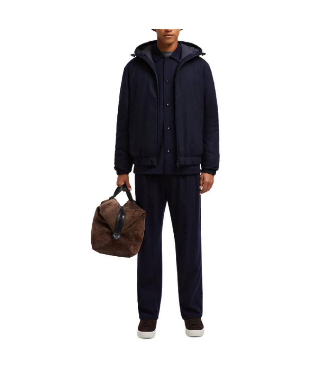 MONCLER Синяя полиамидовая куртка, фото 5