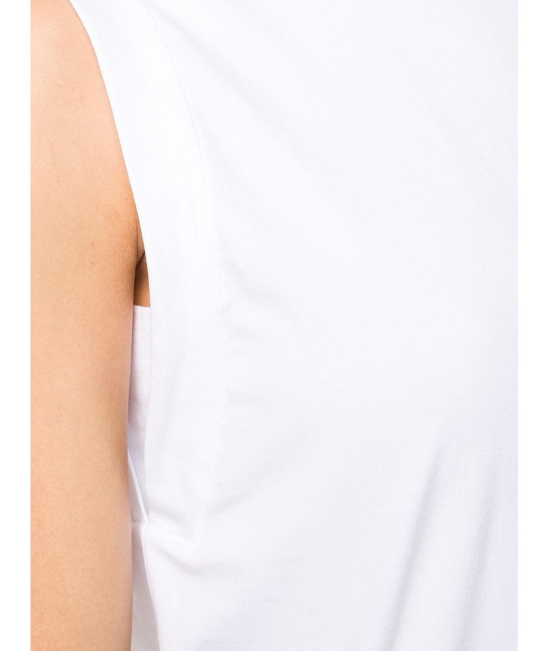 BRUNELLO CUCINELLI Белая хлопковая майка, фото 5