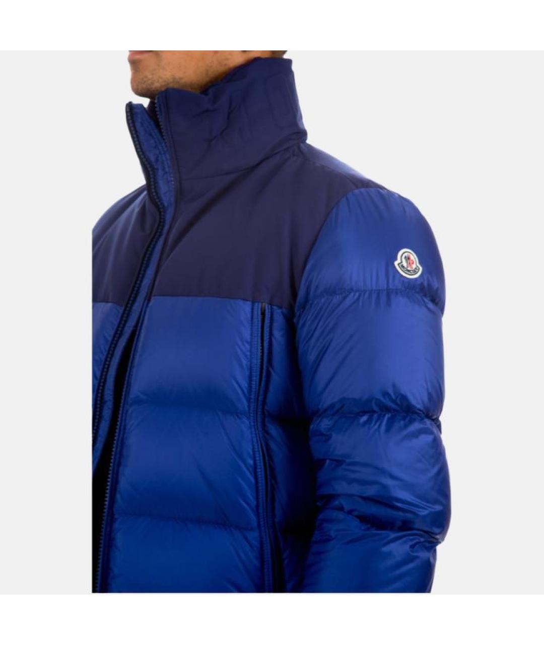 MONCLER Синий пуховик, фото 4