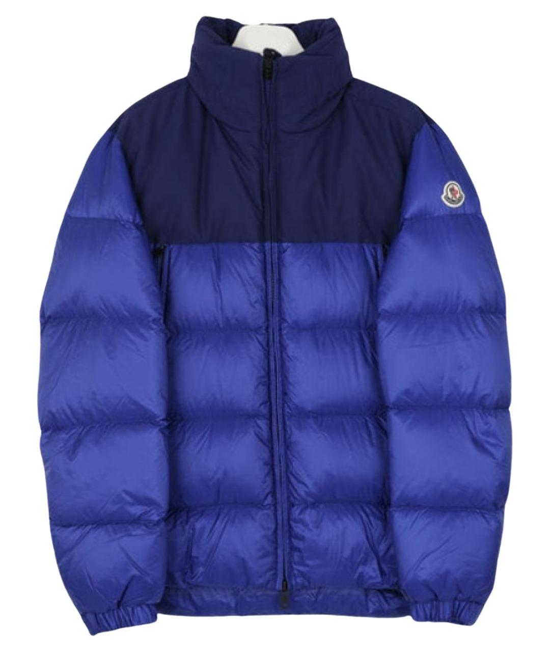 MONCLER Синий пуховик, фото 1