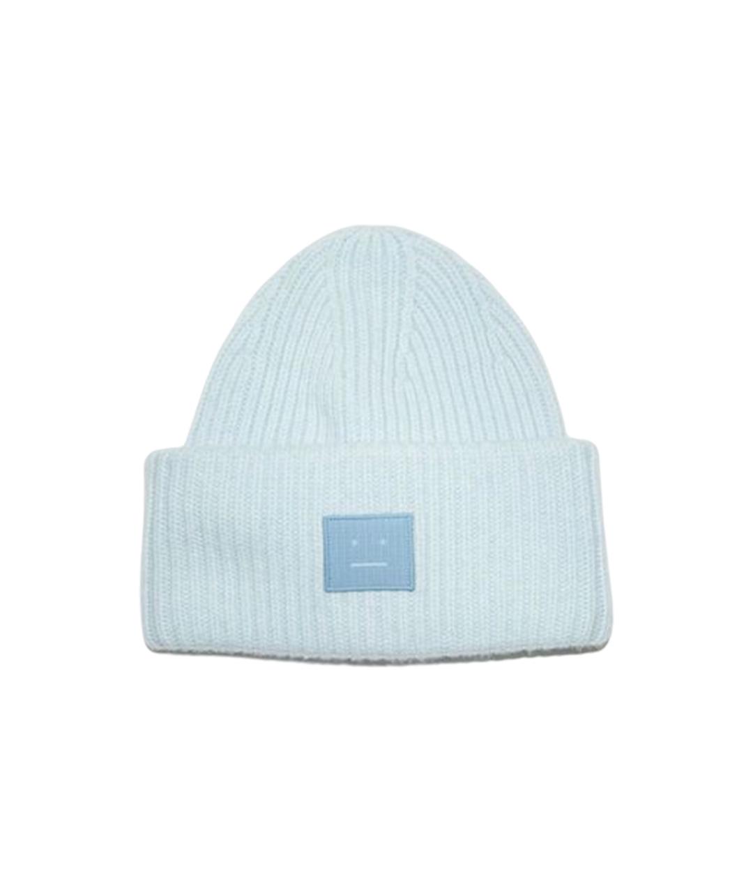 ACNE STUDIOS Голубая шерстяная шапка, фото 1