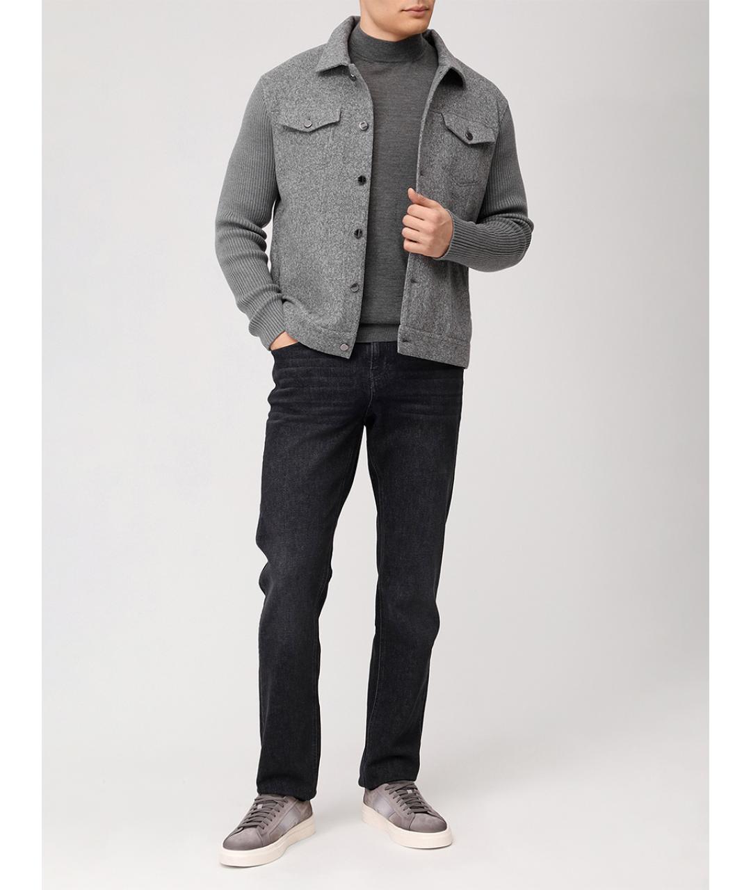 CAPOBIANCO Серая хлопковая куртка, фото 2