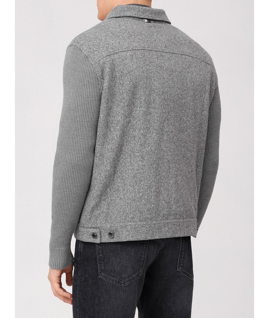 CAPOBIANCO Серая хлопковая куртка, фото 3