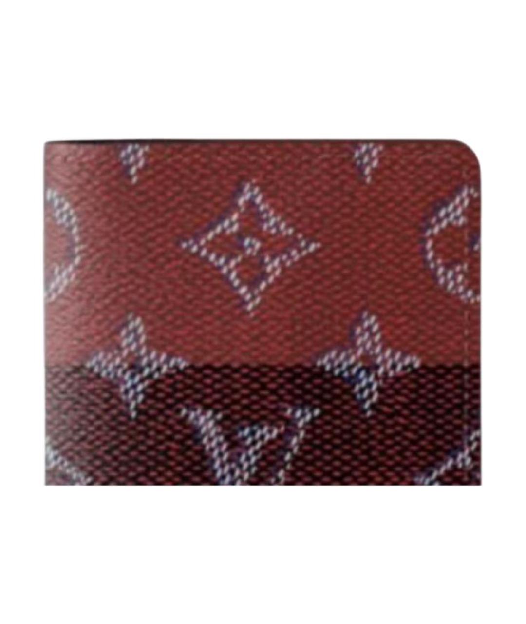 LOUIS VUITTON Красный кожаный кошелек, фото 1