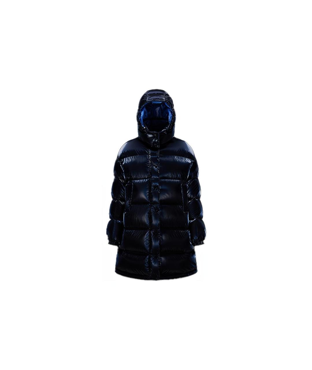 MONCLER Синий пуховик, фото 1