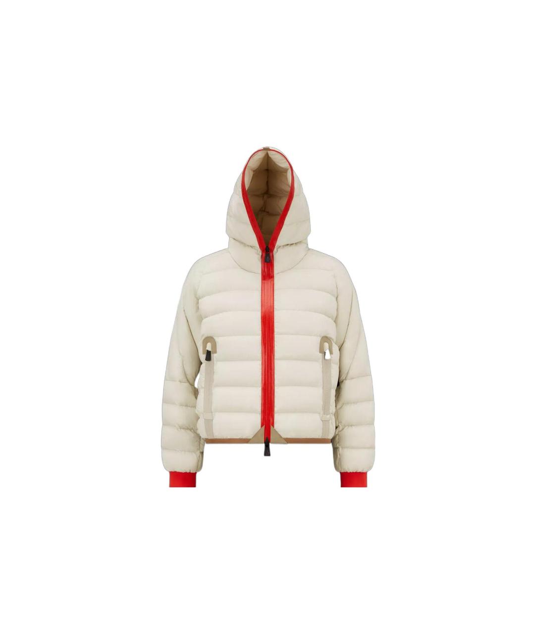 MONCLER Бежевый пуховик, фото 1