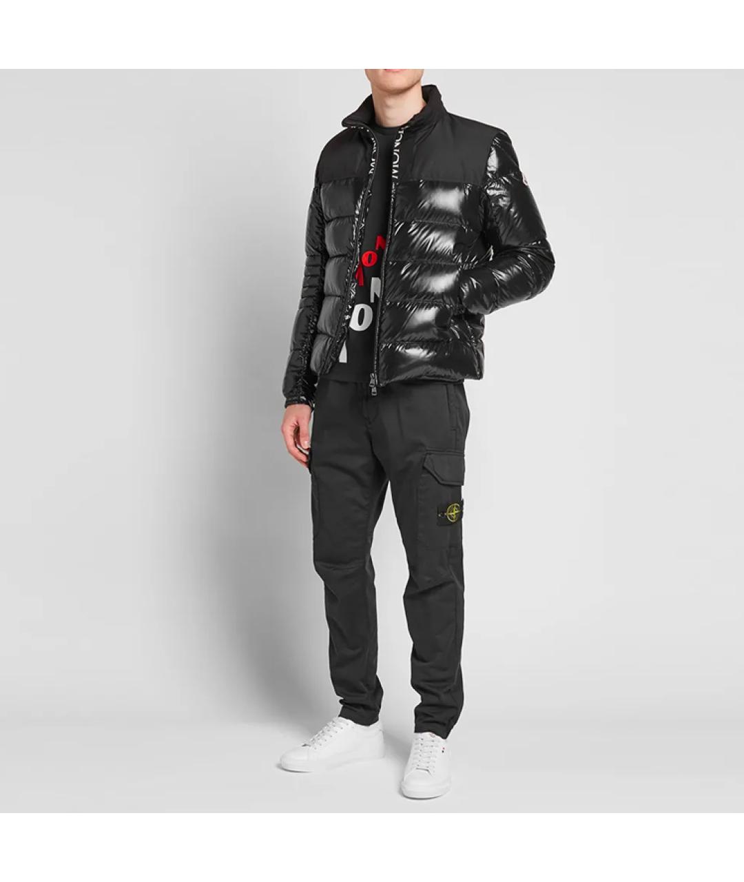 MONCLER Черный пуховик, фото 5