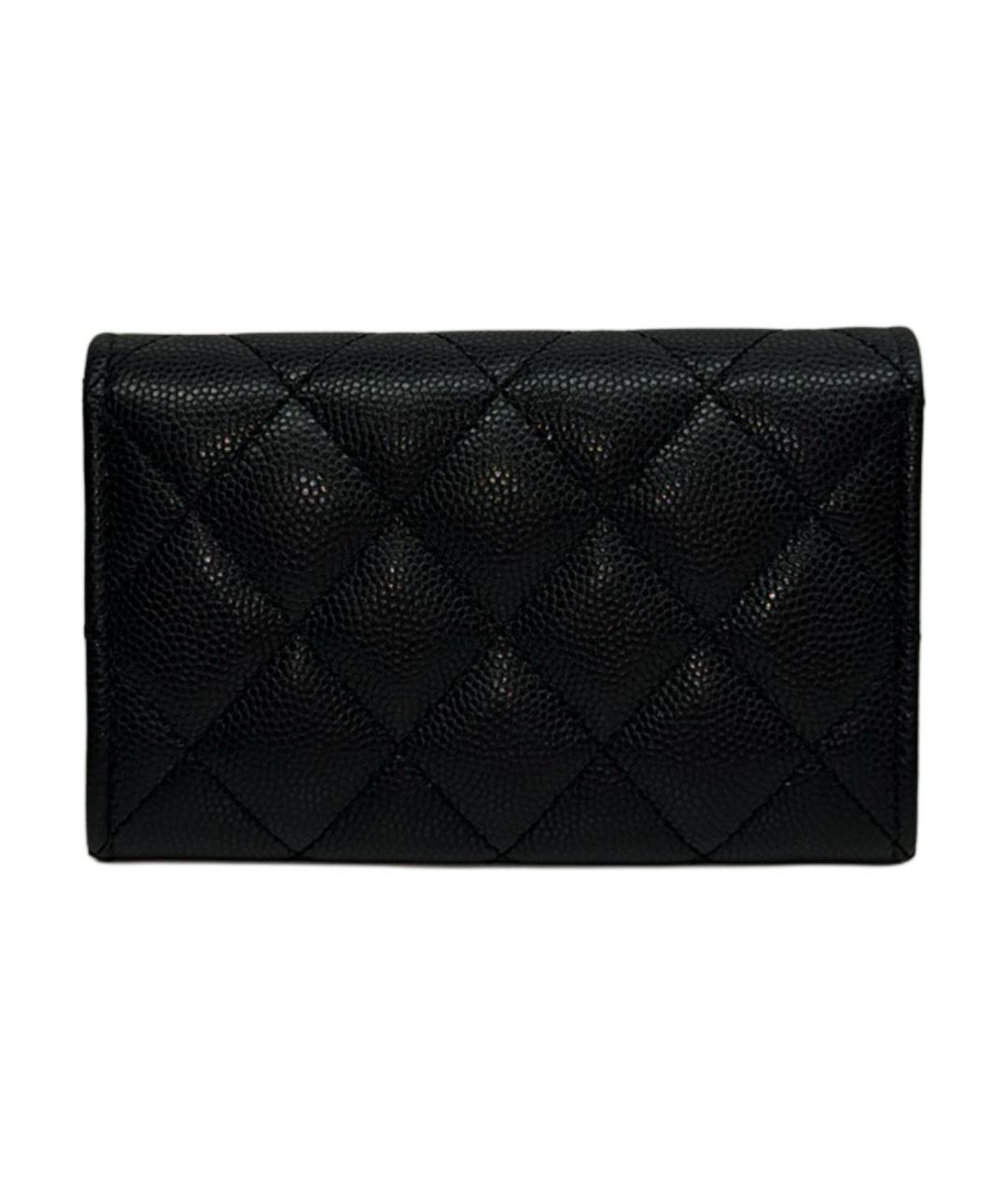 CHANEL Черный кожаный кардхолдер, фото 2