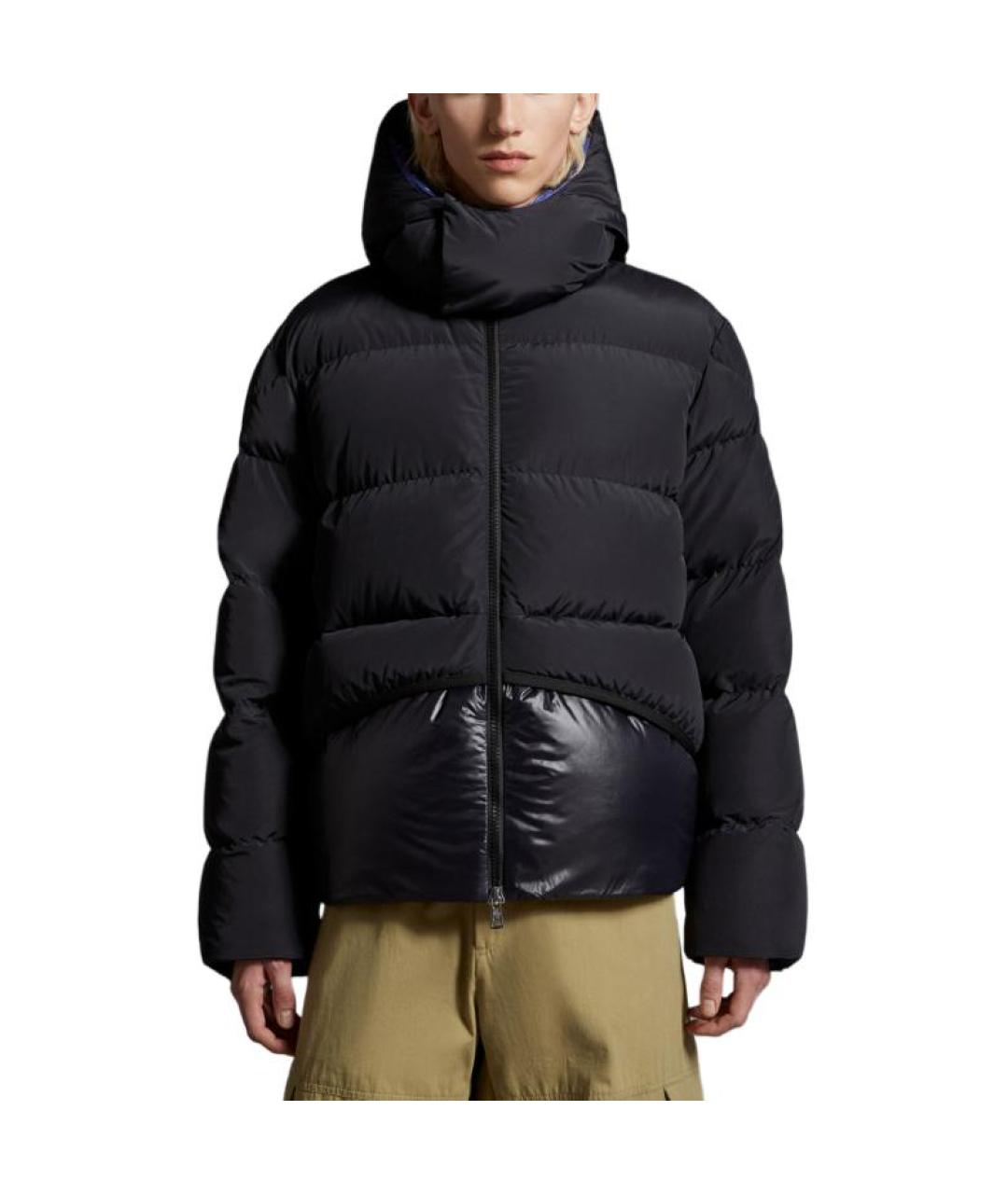 MONCLER Черный пуховик, фото 2