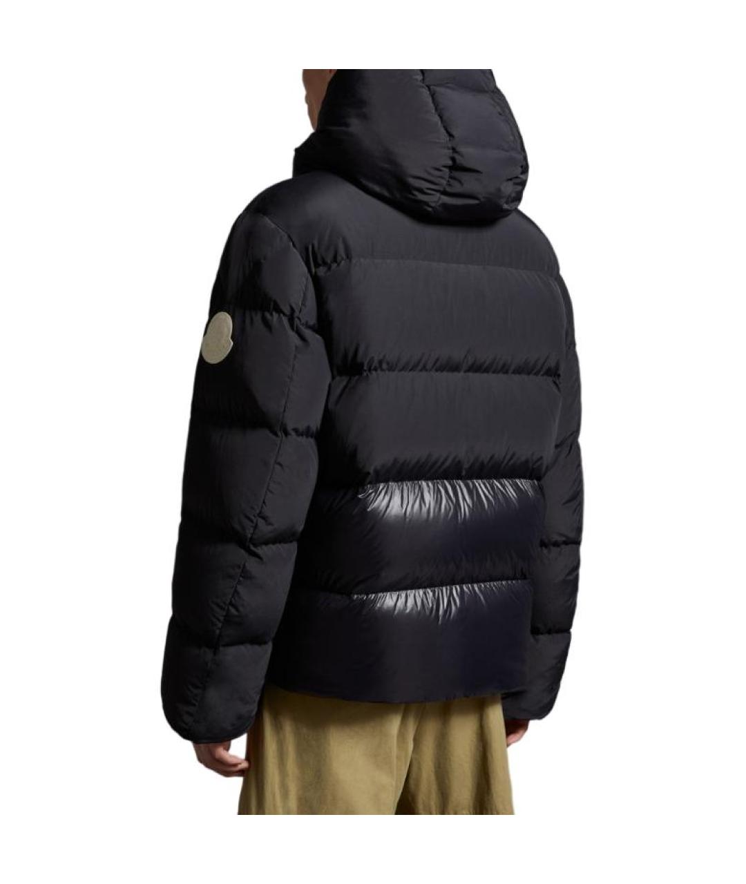 MONCLER Черный пуховик, фото 4