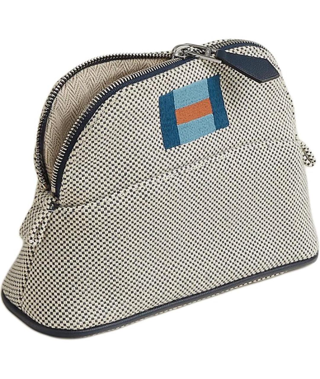 HERMES Серая косметичка, фото 1