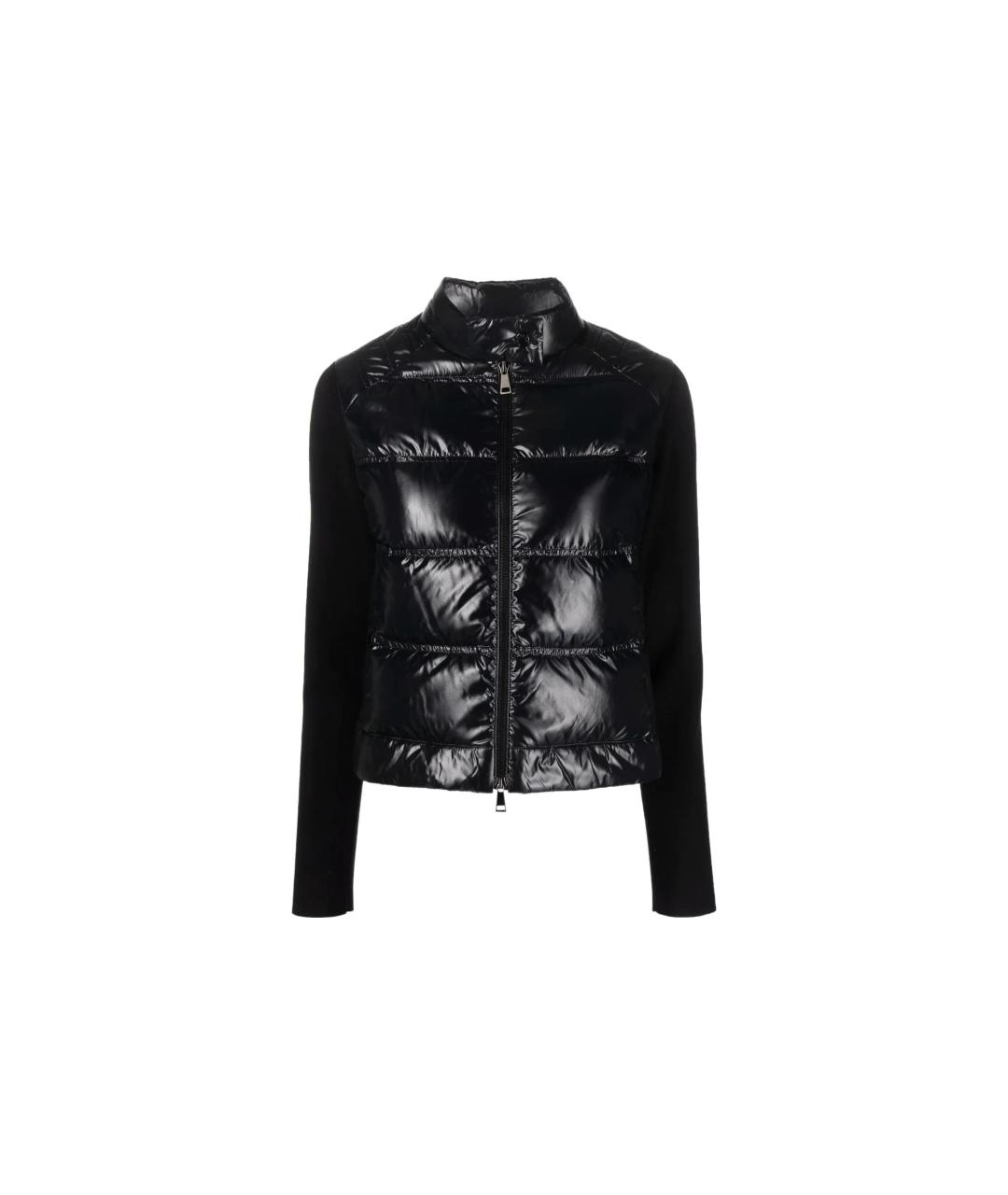 MONCLER Черный пуховик, фото 5