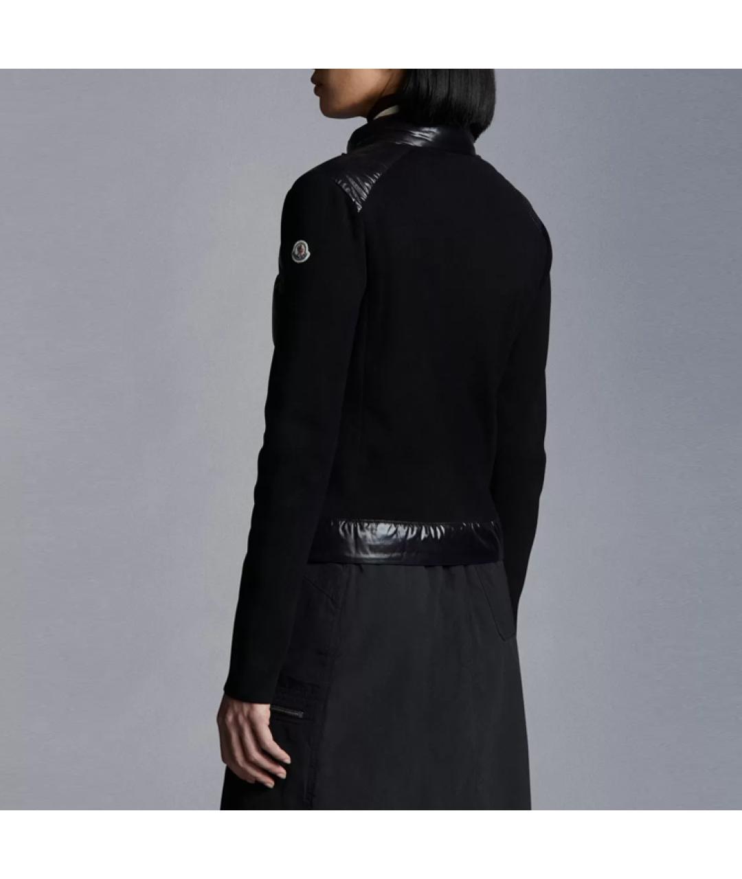 MONCLER Черный пуховик, фото 3