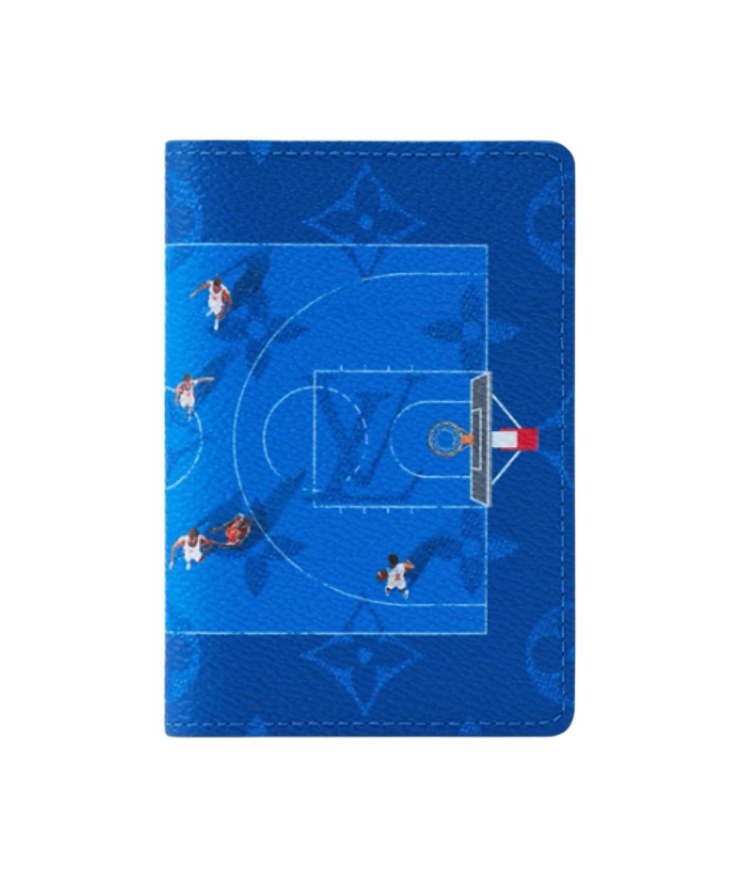 LOUIS VUITTON Синий кожаный кошелек, фото 1