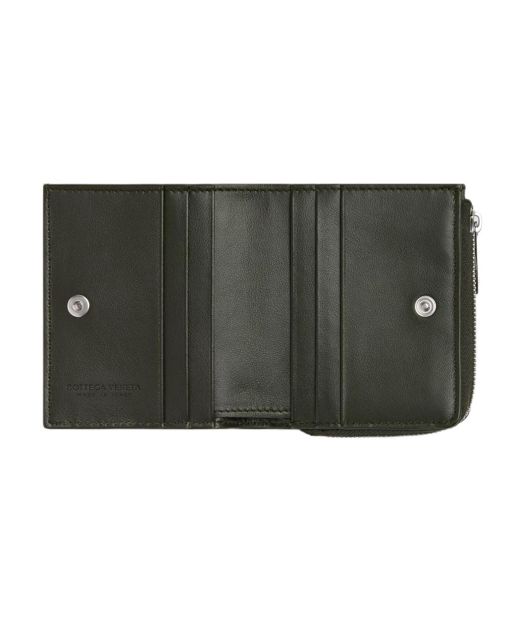 BOTTEGA VENETA Черный кожаный кошелек, фото 2