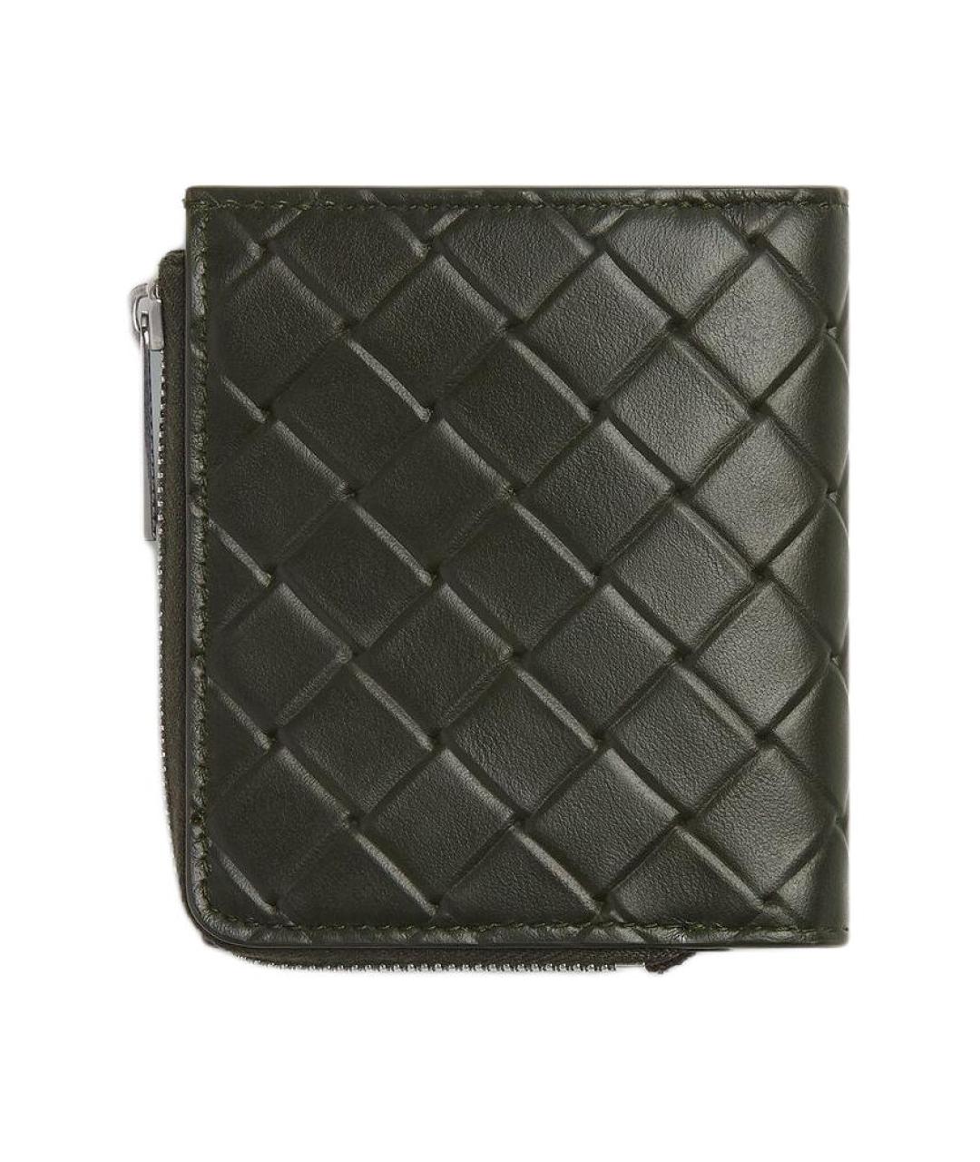 BOTTEGA VENETA Черный кожаный кошелек, фото 3