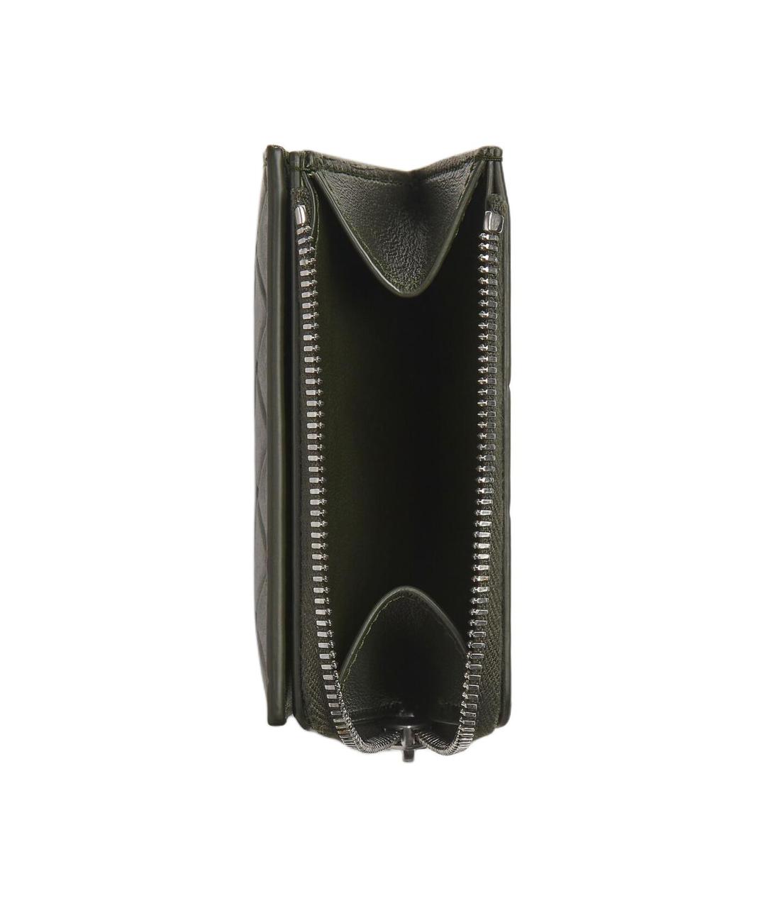 BOTTEGA VENETA Черный кожаный кошелек, фото 4