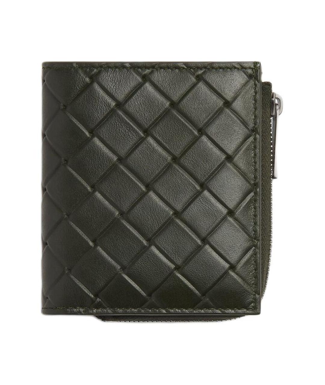 BOTTEGA VENETA Черный кожаный кошелек, фото 1