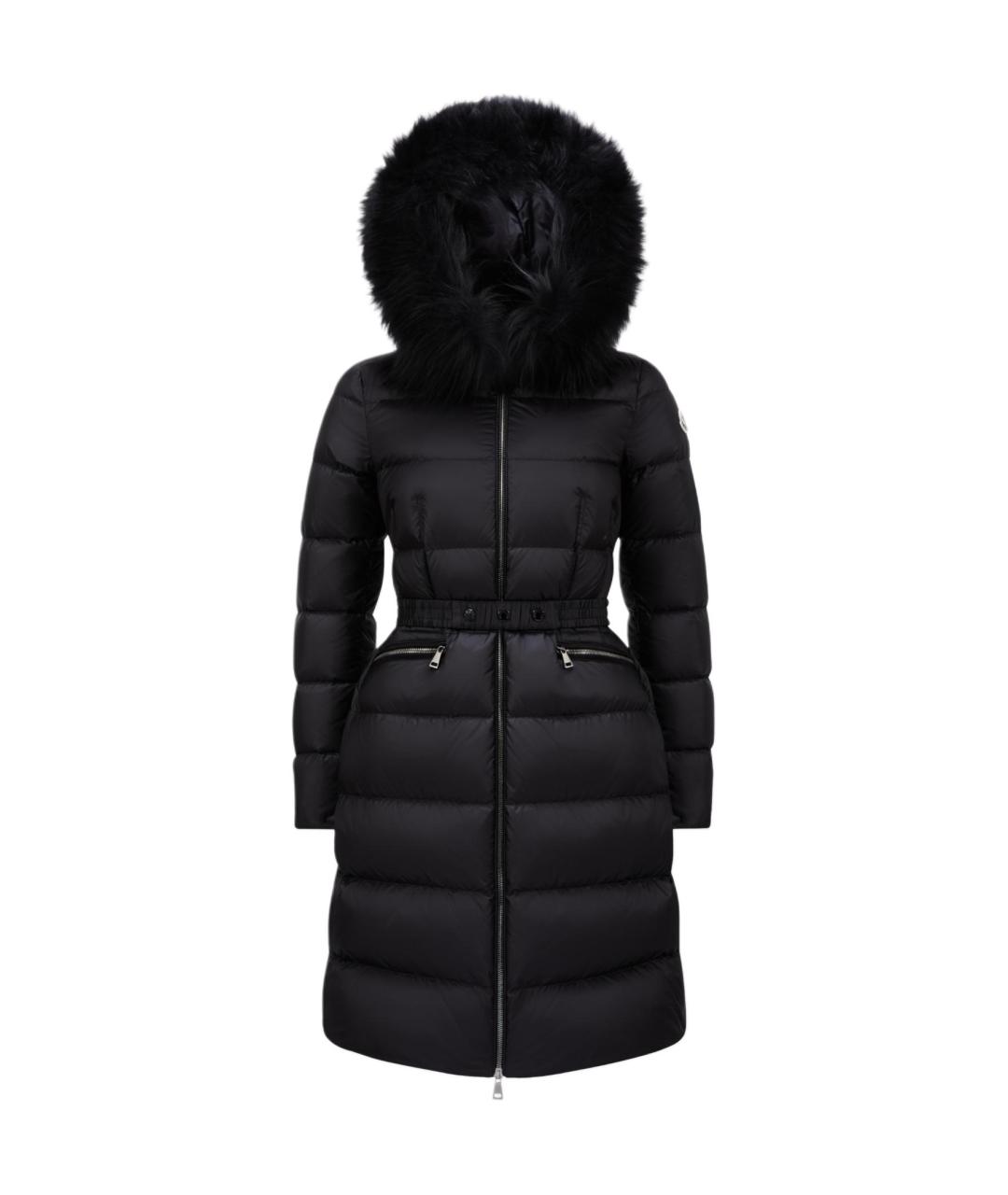 MONCLER Черный пуховик, фото 1