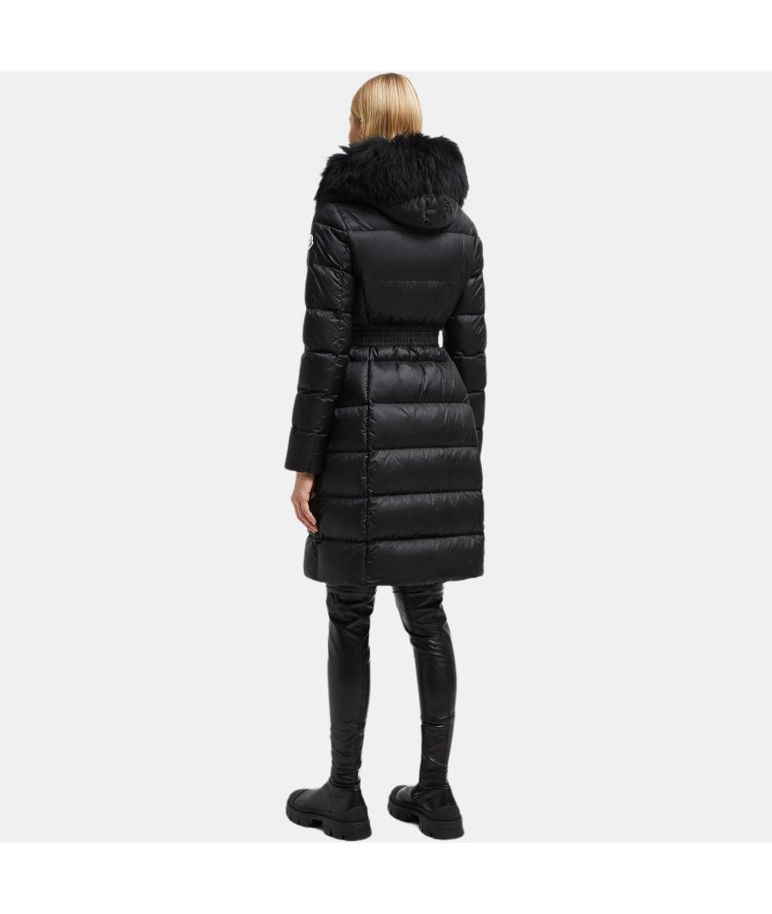 MONCLER Черный пуховик, фото 4