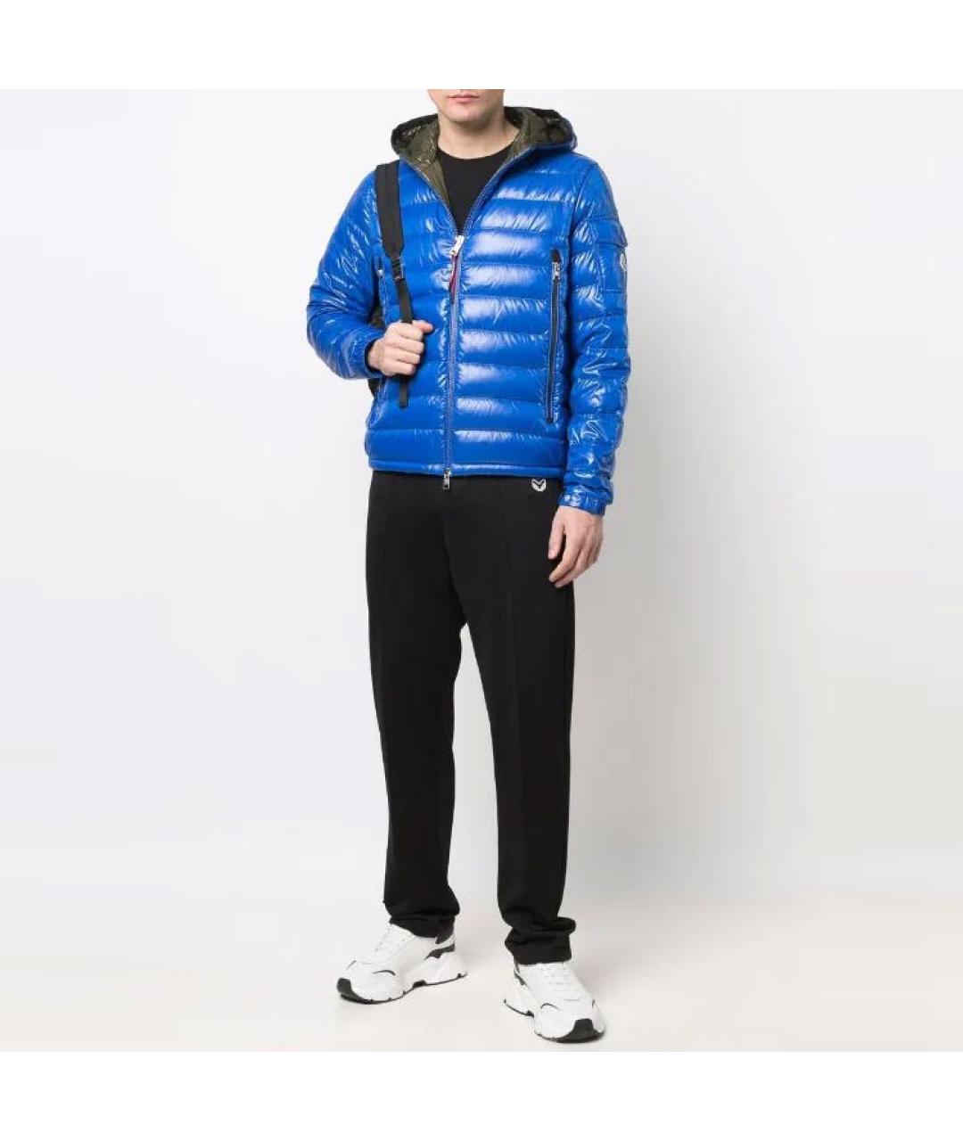 MONCLER Синий пуховик, фото 2
