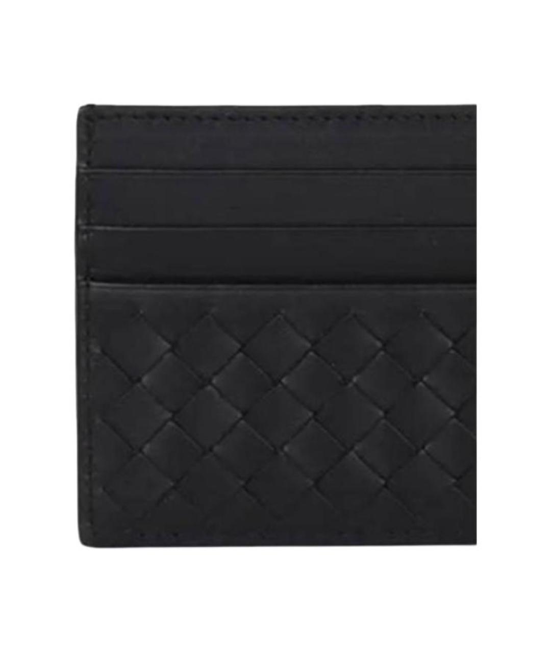 BOTTEGA VENETA Черный кожаный кардхолдер, фото 2