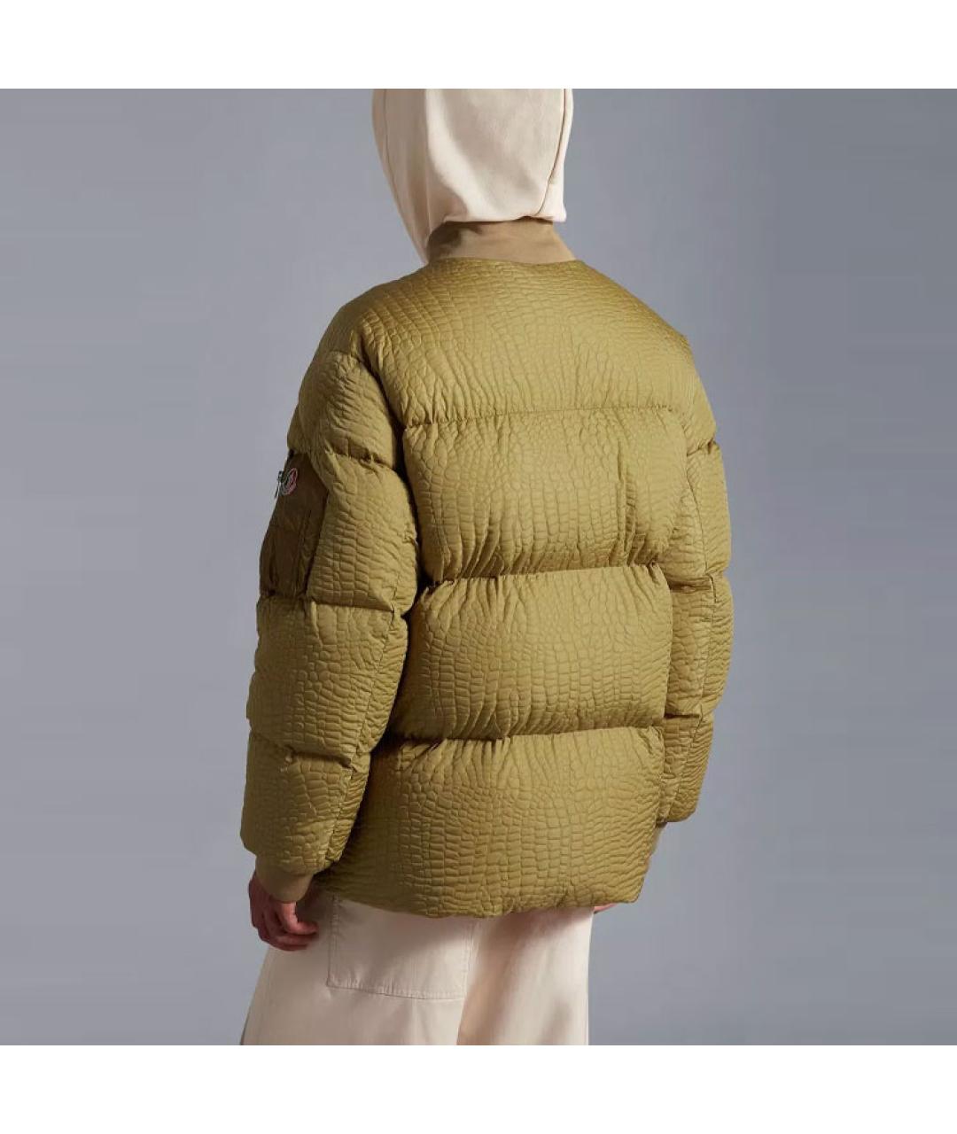 MONCLER Зеленый пуховик, фото 4