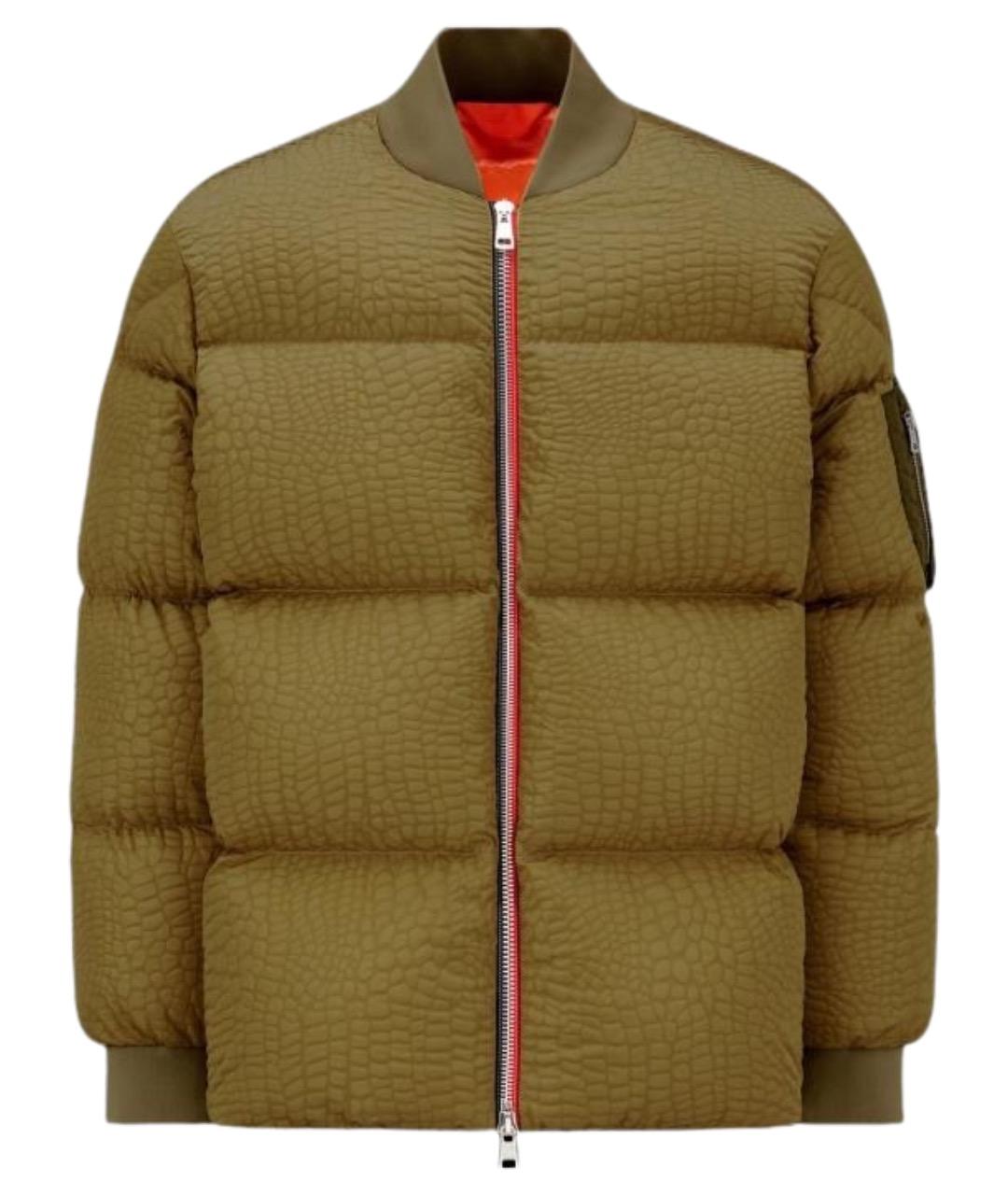 MONCLER Зеленый пуховик, фото 1