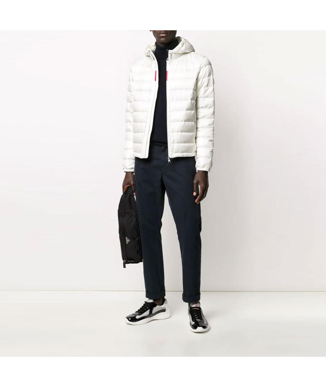 MONCLER Белый пуховик, фото 2