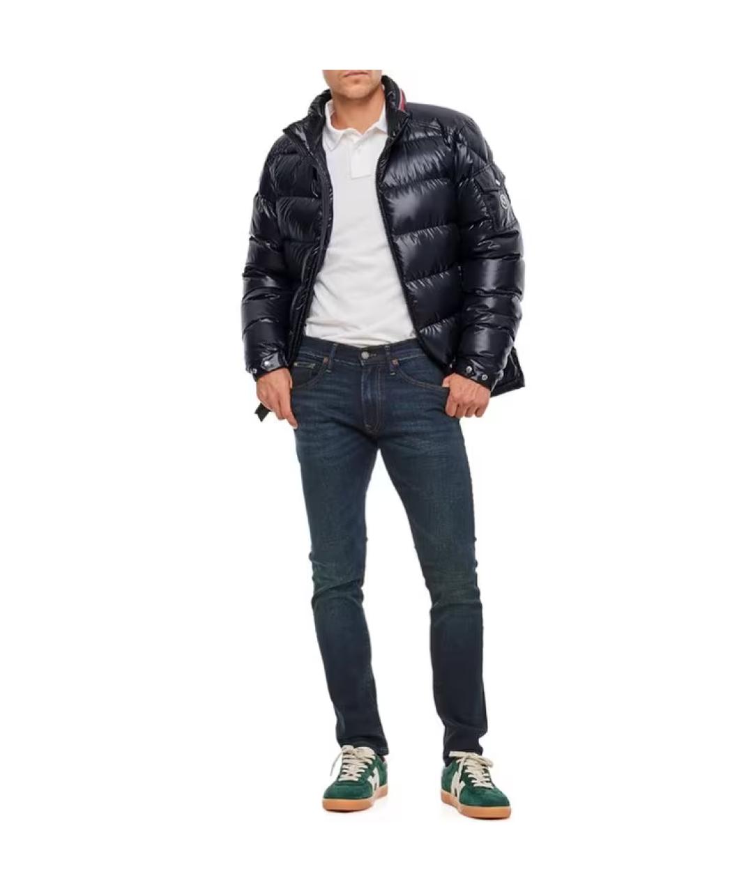 MONCLER Черный пуховик, фото 6