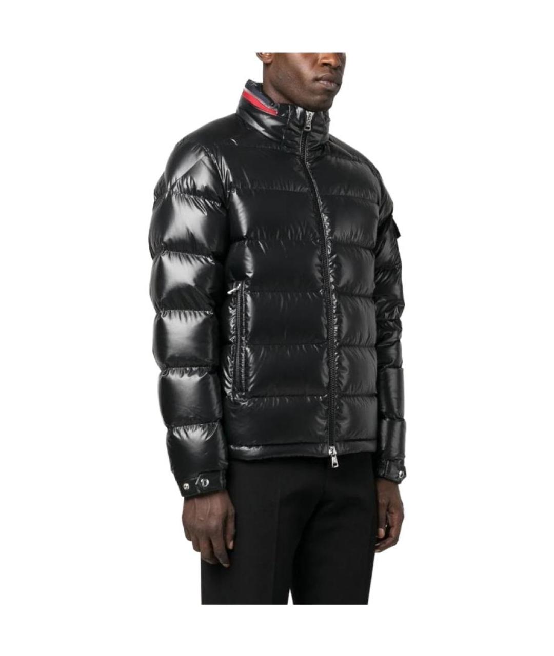 MONCLER Черный пуховик, фото 3