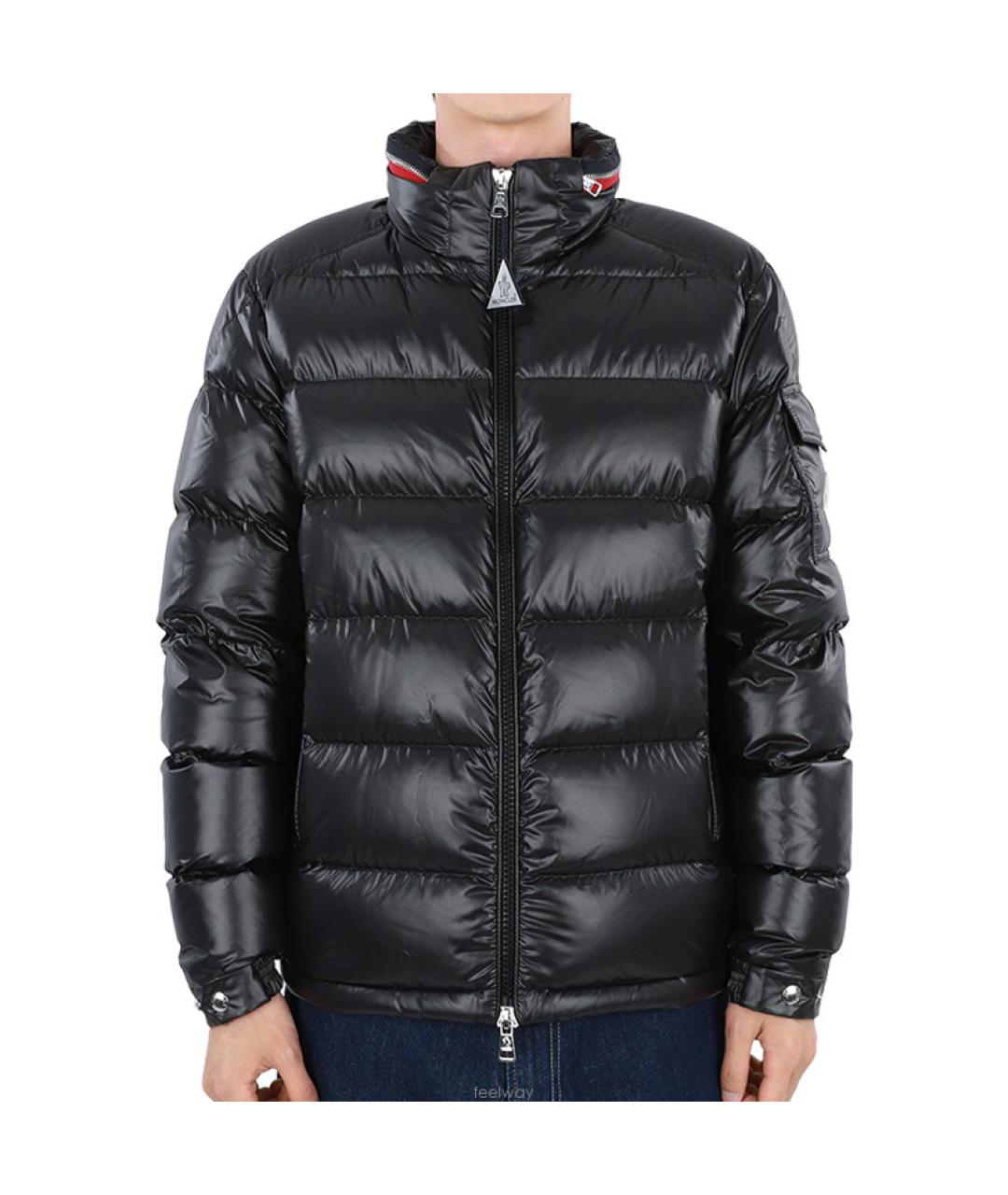 MONCLER Черный пуховик, фото 5