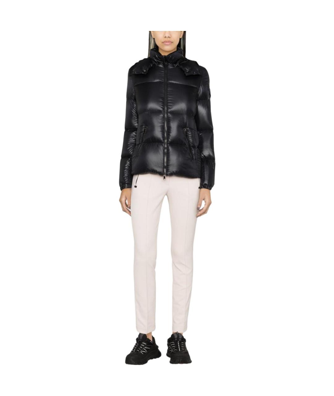 MONCLER Черный пуховик, фото 2