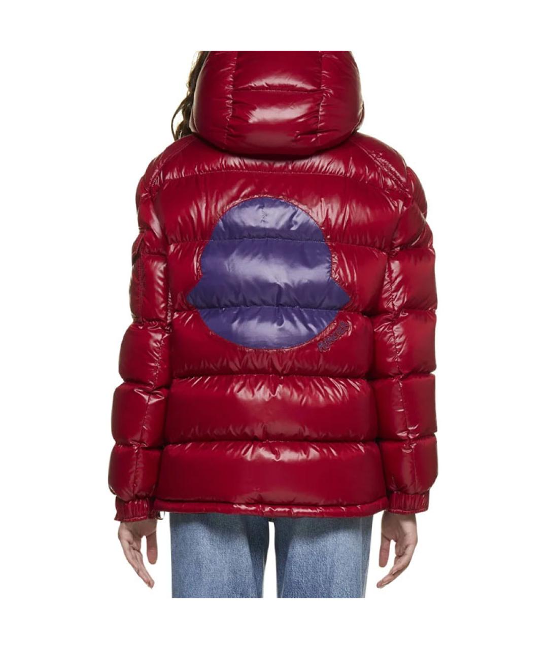 MONCLER Красный пуховик, фото 4