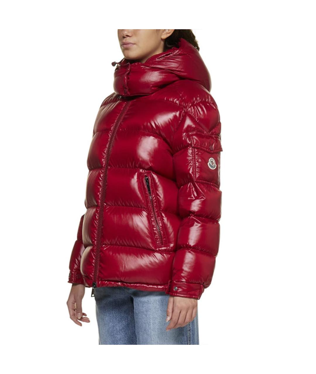 MONCLER Красный пуховик, фото 3