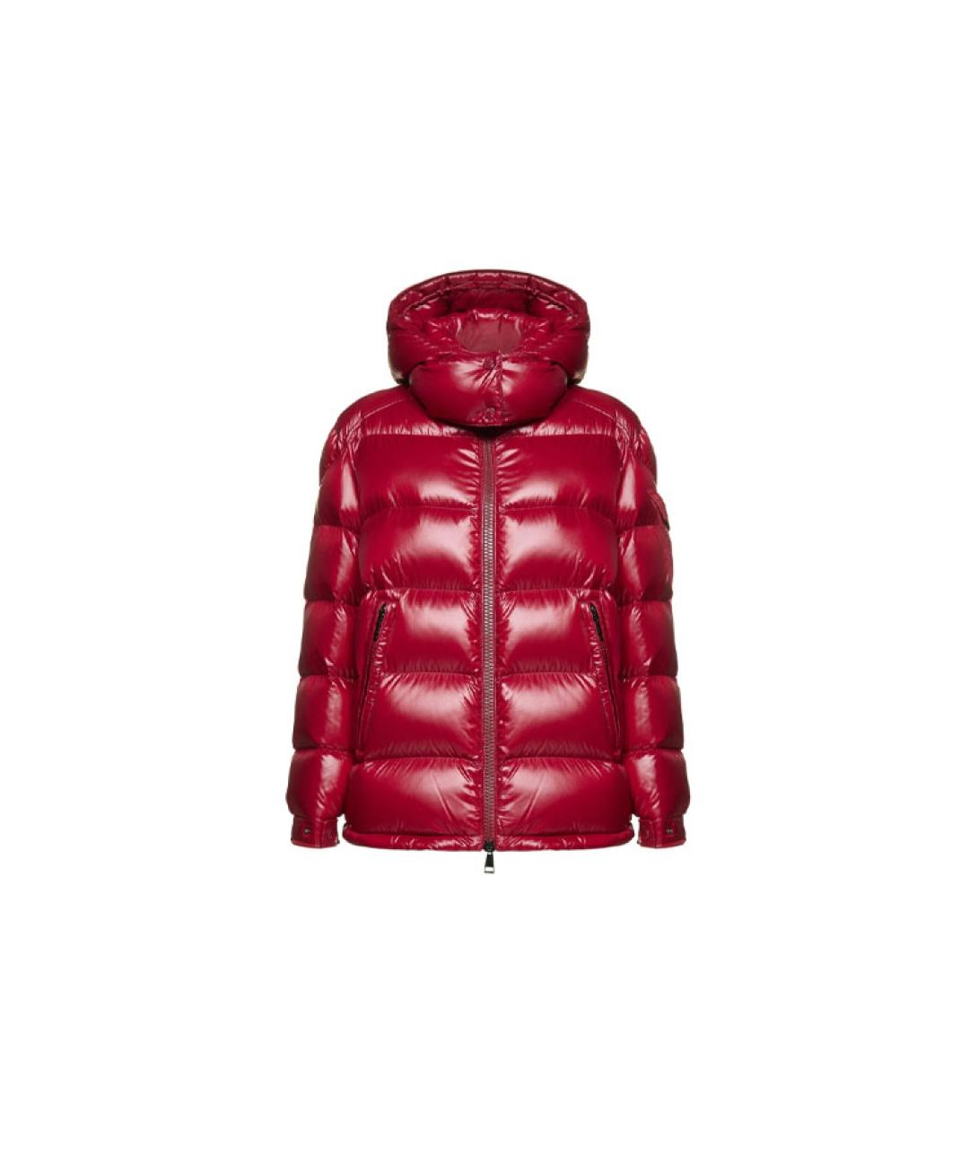 MONCLER Красный пуховик, фото 1