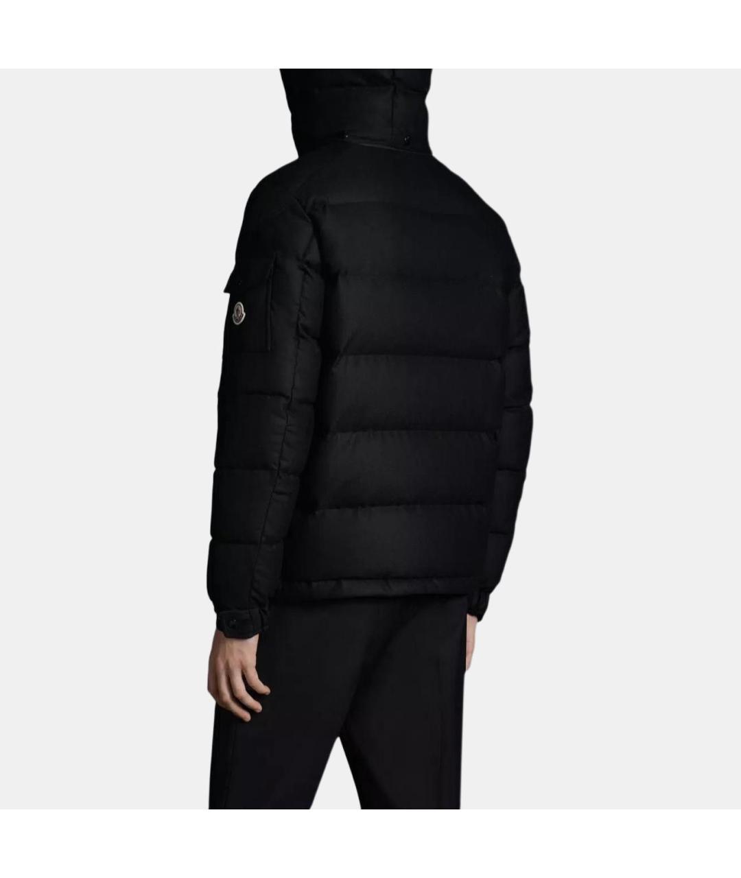 MONCLER Черный пуховик, фото 5