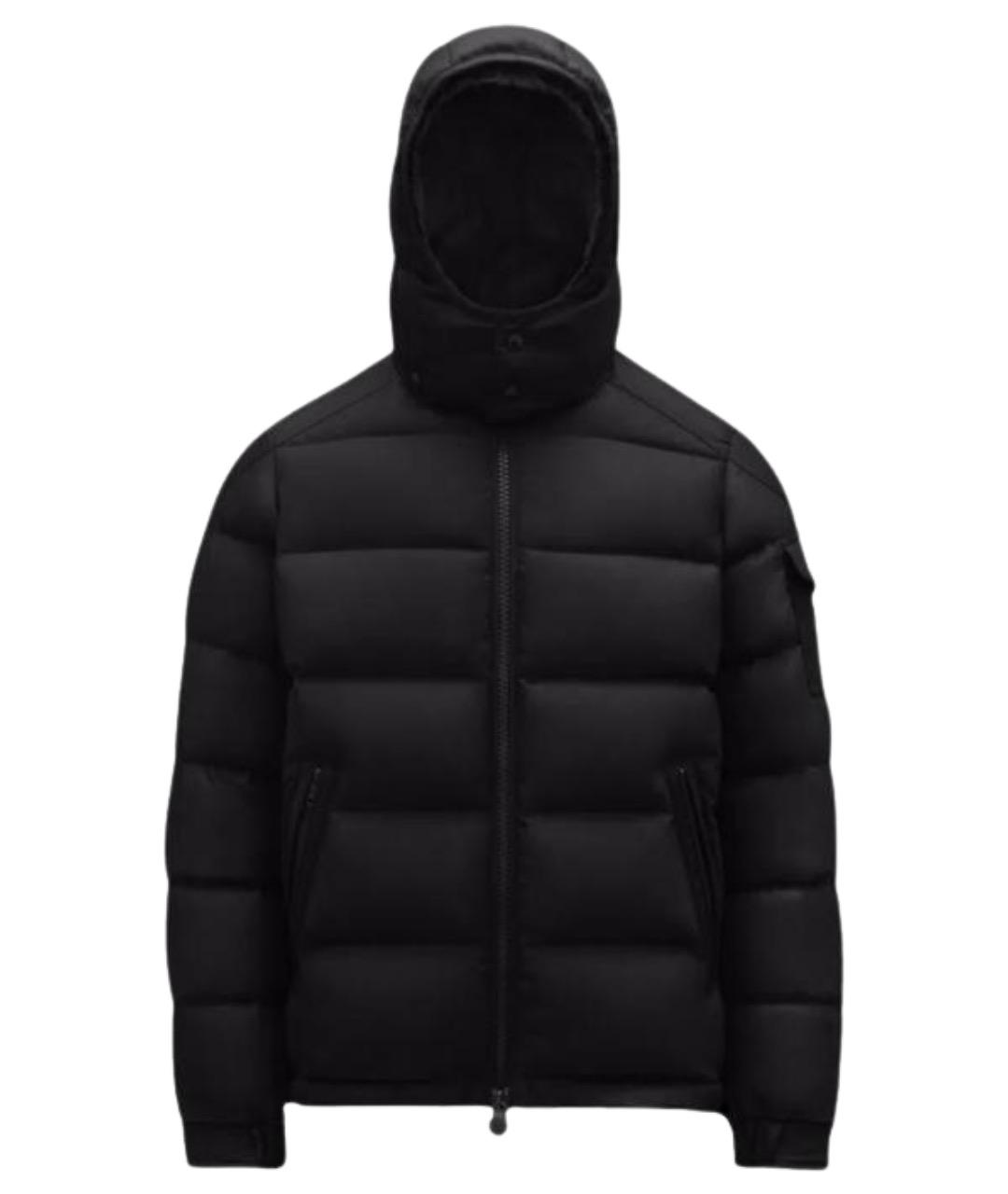 MONCLER Черный пуховик, фото 1