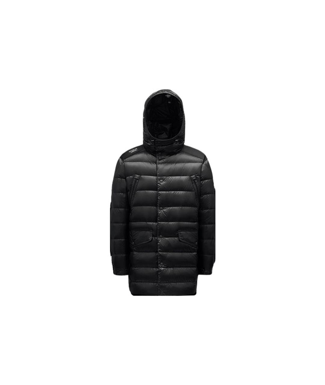 MONCLER Черный пуховик, фото 1